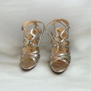 Sam Edelman Metallic Strappy Heels